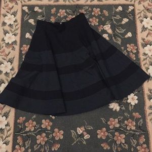 Amanda + Chelsea skirt black knee length 2